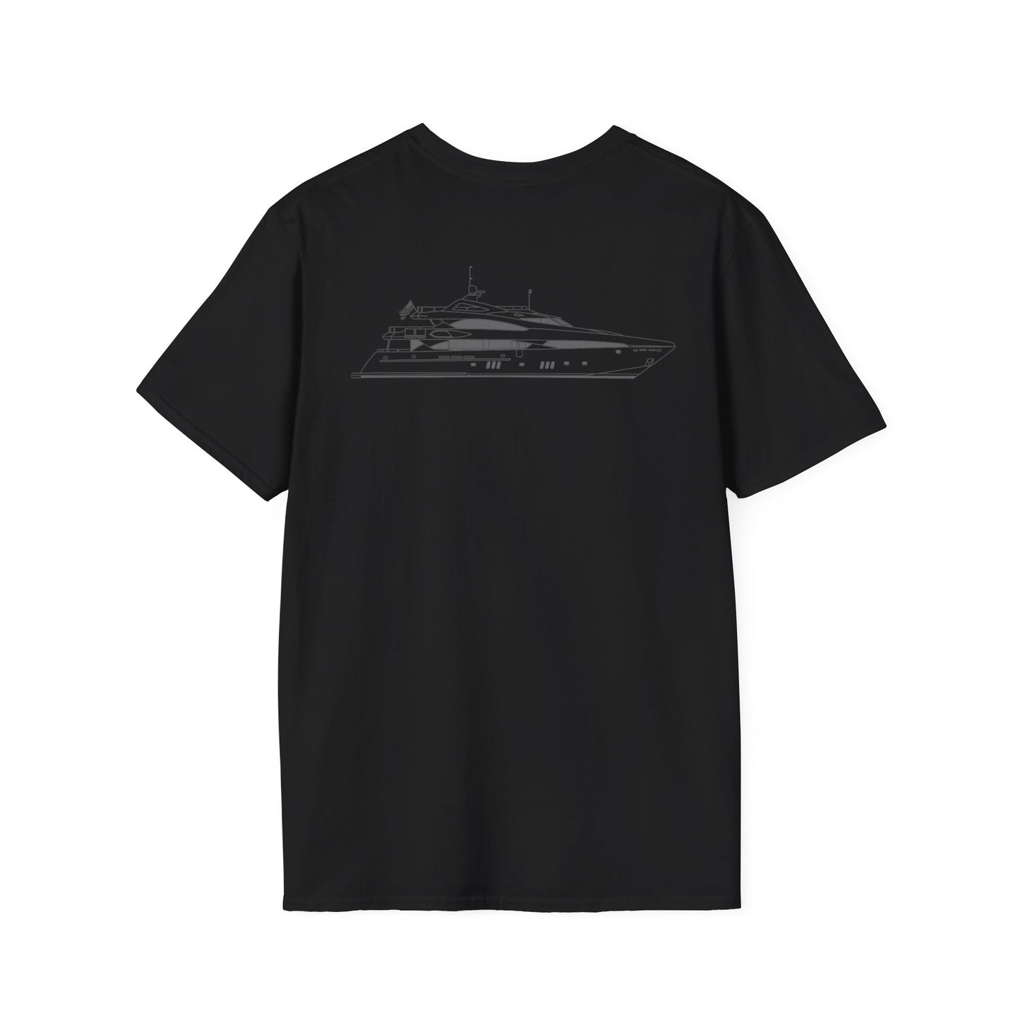 Unisex Softstyle T-Shirt - Nautical Yacht Design, Casual Summer Tee