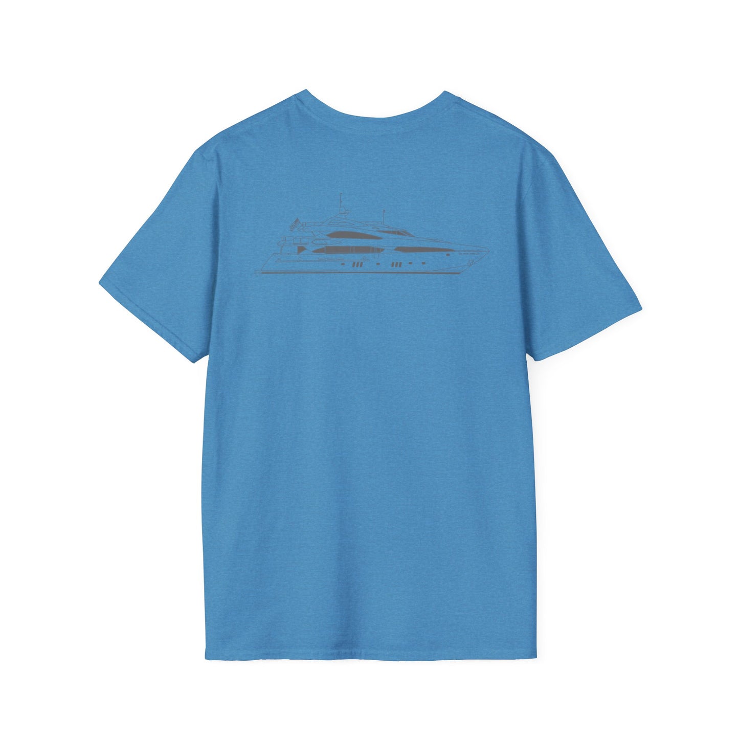 Unisex Softstyle T-Shirt - Nautical Yacht Design, Casual Summer Tee